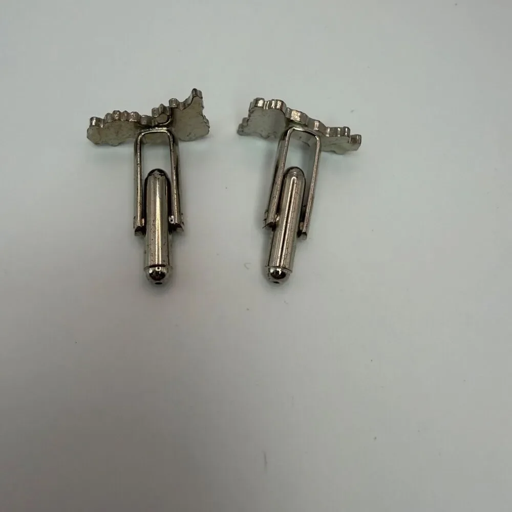 Lot 3 Mens Cufflinks British Isles Union Jack Race Indy Car Silver Tone Blue Red